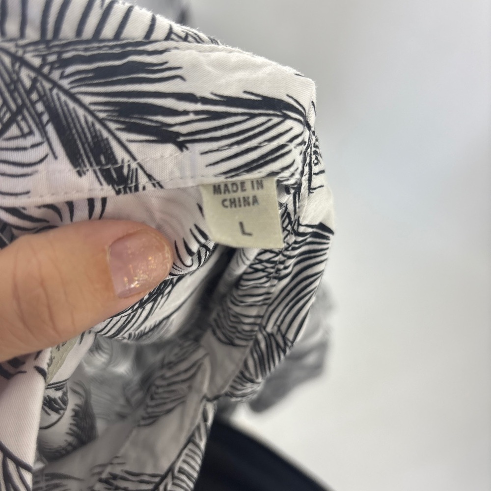 California SHIRT CO. 1976 Black / White Hawaiian Button Up Shirt - Large - Picture 6 of 7